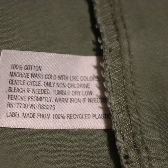 Merona green rugged style casual vest, size large, functional pockets, adjustabl - Picture 7 of 11